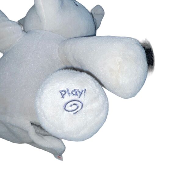 Baby Gund Plush Elephant Flappy Singing Peek A Boo Toy Gray Animated Tested 11" - Picture 4 of 10